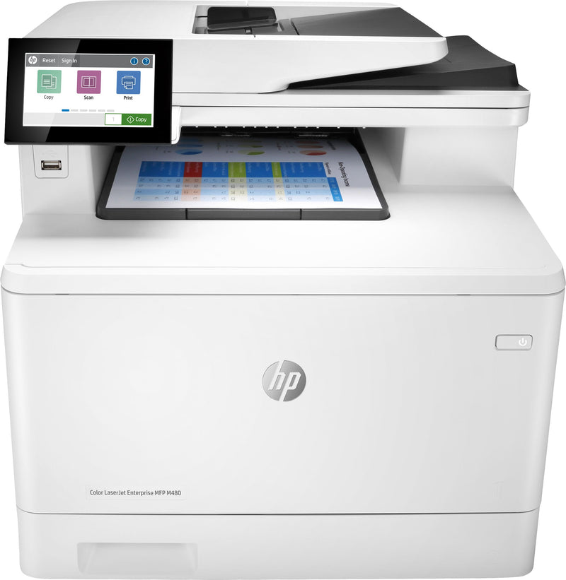 HP Color LaserJet Enterprise Multifunções M480f, Color, Impressor