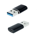 Nanocable 10.02.0012 adaptador para cabos USB C USB A Preto
