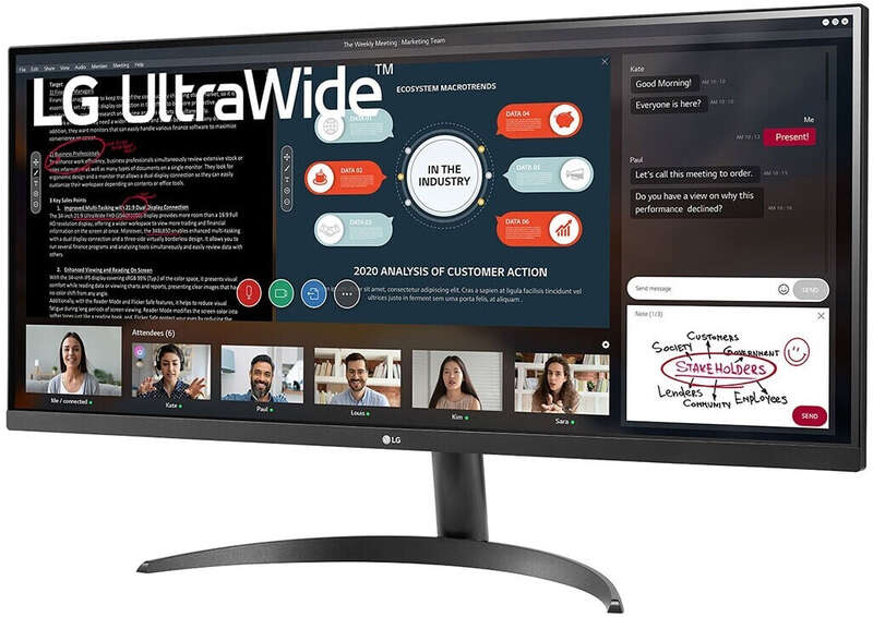 LG 34WP500-B monitor de ecrã 86,4 cm (34") 2560 x 1080 pixels Ult