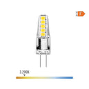 LÂMPADA DE SILICONE BI-PIN LED G4 12V 2W 180LM 3200K LUZ QUENTE Ø