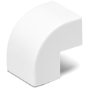 CABO PVC EM FORMA QUADRADA BRANCA 16*16MM 4PCS