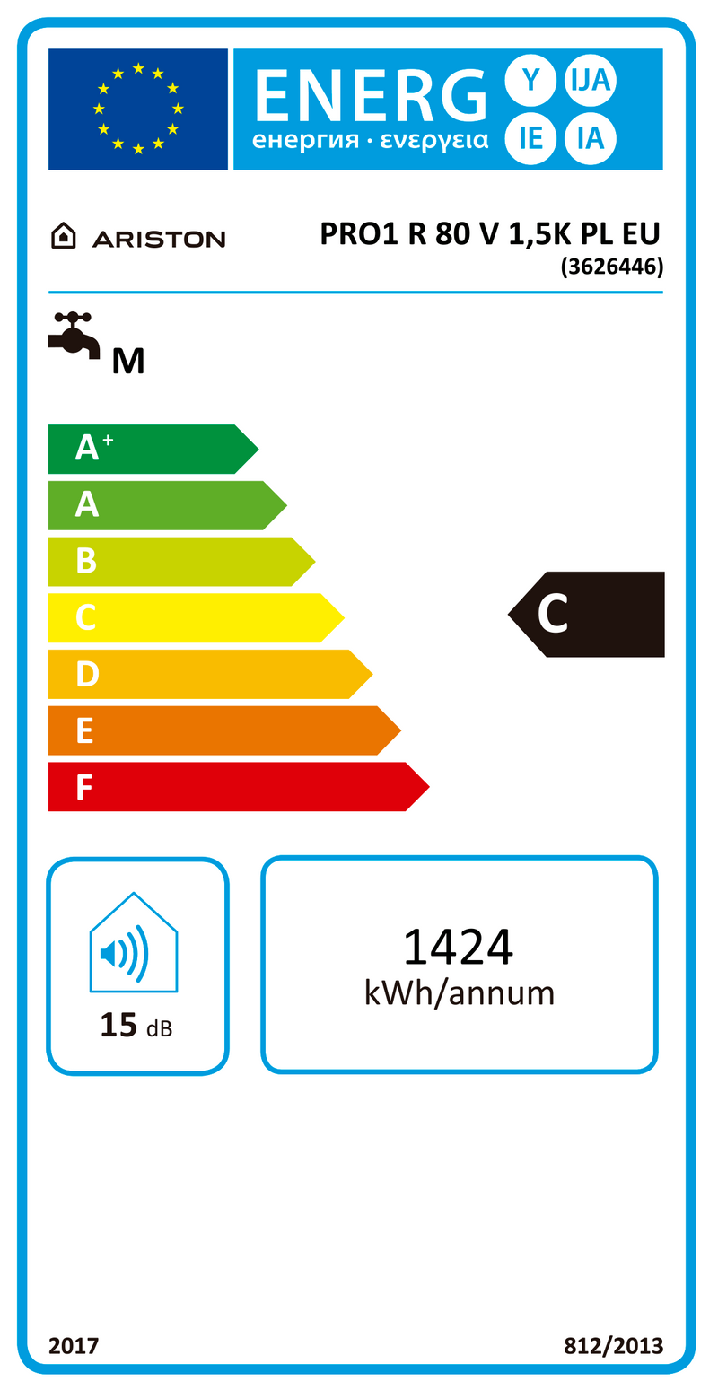 TERMOACUMULADOR ARISTON - PRO1 R 80 V PL EU