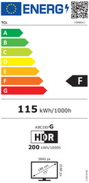 TV TCL 75" 75P8K UHD QLED GOOGLETV 144HZ ONKYO