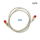 CABO UTP CAT.6 CONECTOR RJ45 COBRE LSZH CINZENTO 5M