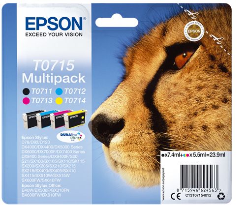 Epson T0715 tinteiro 1 unidade(s) Original Rendimento padrão Pret