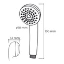 CHUVEIRO DE MÃO ANTI-CAL COR CROMADO. EDM