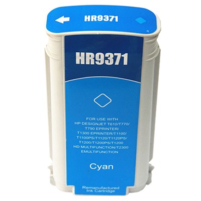 HP 72 CYAN CARTUCHO DE TINTA GENERICO - REEMPLAZA C9371A