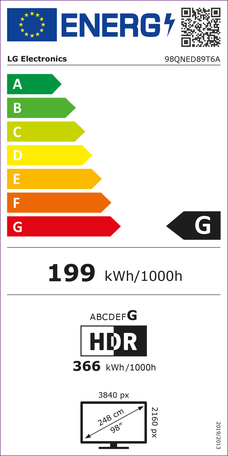 TV LG 98" 98QNED89T6A UHD QDOT+NANOCELL ALFA8 120H