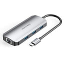 DOCKING USB TIPO-C VENTION TOHHB 1XHDMI 3XUSB 1XRJ45 1XUSB TIPO-C