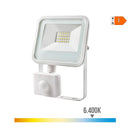 PROJETOR LED 20W 1520LM 6400K LUZ FRIA COM SENSOR DE PRESENÇA 12,