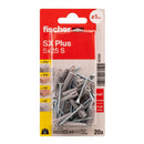 BLISTER BUCHA+PARAFUSOS SX PLUS Ø5X25MM SK NV 20 UNID. 567826 FIS
