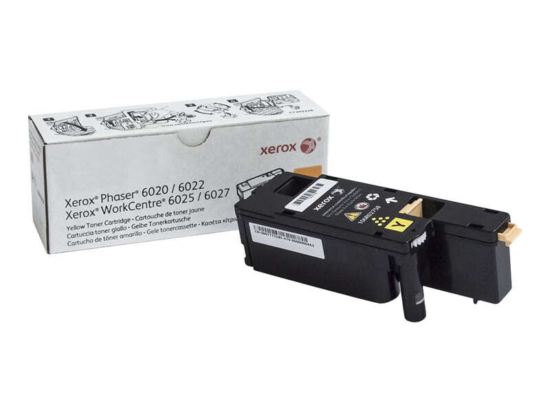 Xerox Phaser 6020/6022 WorkCentre 6025/6027 Cartucho Toner Amarel