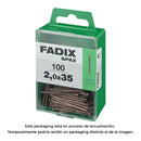 CAIXA M 100 UNID. PREGO DE AÇO PARA RODAPÉ 2,0X35MM FADIX