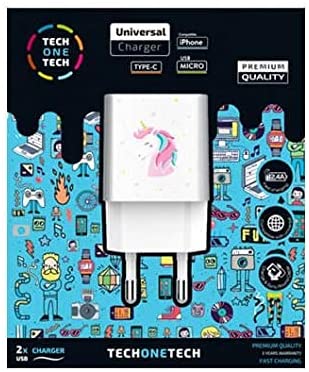 NUCLEO TECH ONE TECH UNICORNIO DREAM 2XUSB 2.4A BRANCO