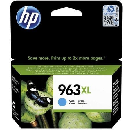 TINTEIRO HP 963XL HIGH YIELD CYAN ORIGINAL INK CARTRIDGE