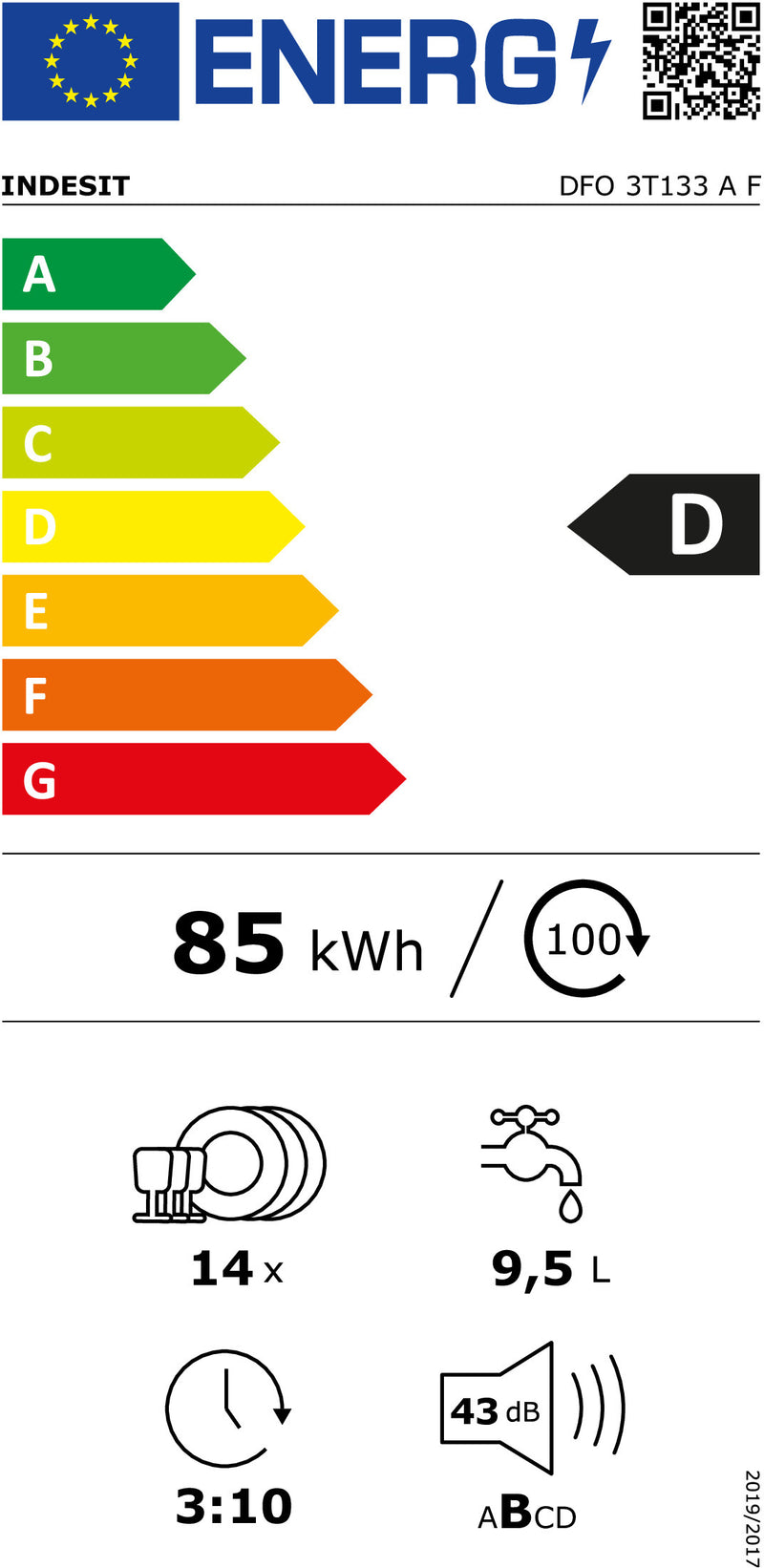 MÁQUINA DE LAVAR LOUÇA INDESIT DFO 3T133 A F