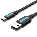 Vention COMBD cabo USB 0,5 m USB 2.0 USB A Mini-USB B Preto