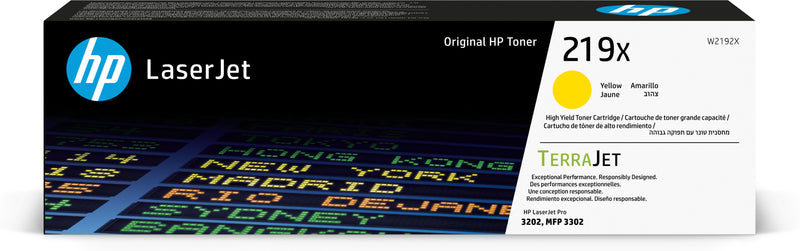 HP Toner LaserJet Original 219X Amarelo de Elevado Rendimento