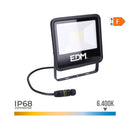 PROJETOR LED 50W 4000LM 6400K LUZ FRIA BLACK SERIES 19,2X17,5X2,9