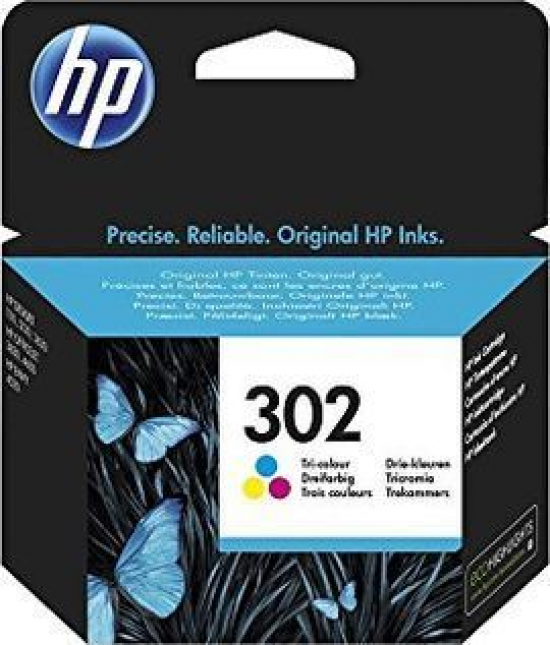 HP Tinteiro original 302 Tricolor