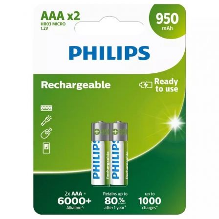 Philips Rechargeables Pilha R03B2A95/10