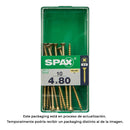 CAIXA 10 UNID. PARAFUSO MADEIRA CABEZA PLANA YELLOX 4,0X80MM SPAX