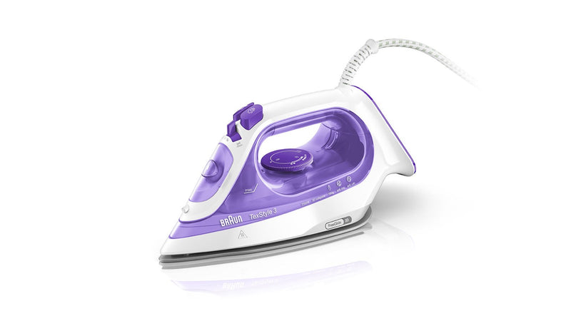 Braun TexStyle 3 Ferro a seco e a vapor 2350 W Roxo, Prateado, Br