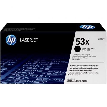 HP Toner LaserJet Original 53X Preto de elevado rendimento