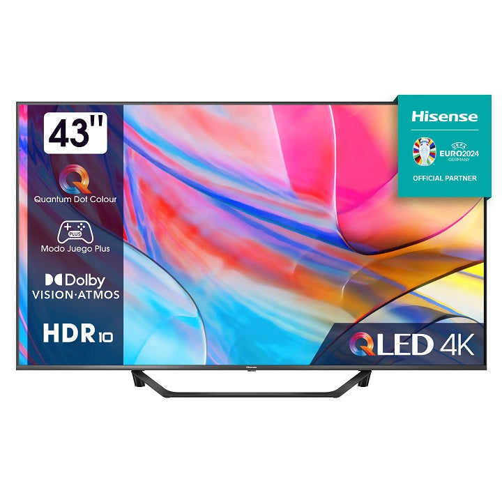 SMART TV HISENSE 43" QLED UHD 4K A7KQ
