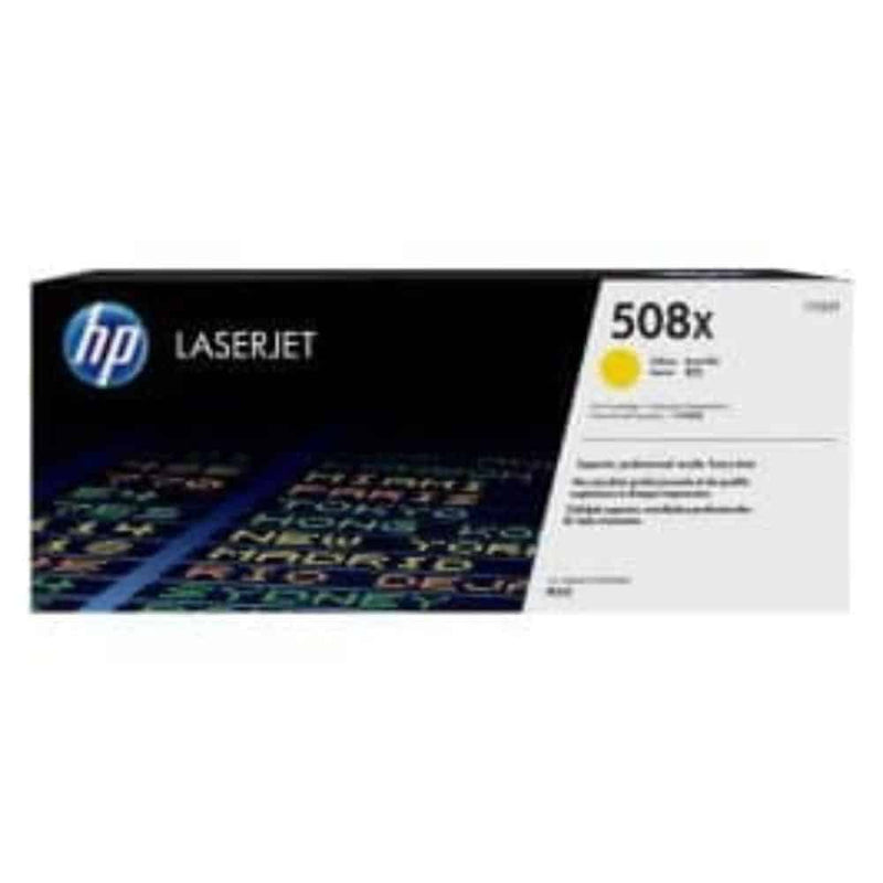 HP Toner LaserJet original 508X amarelo de elevado rendimento