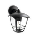 CANDEEIRO DE PAREDE EXTERIOR INV. 1X60W PRETO MOD. CREEK PHILIPS