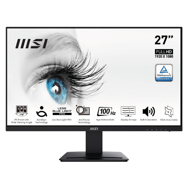 MSI Pro MP273A monitor de ecrã 68,6 cm (27") 1920 x 1080 pixels