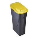 BALDE DE 15 LITROS ECOBIN COM TAMPA PRETA/AMARELA 20X31X42CM MOND