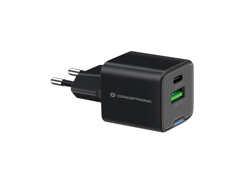 ALTHEA15B 2-PORT 20W GAN USB PD CHARGER, USB-C X 1, USB-A X 1, QC