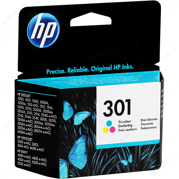 HP Tinteiro Original 301 Tricolor