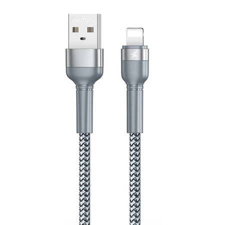 KABEL USB LIGHTNING REMAX JANY ALLOY, 1 M, 2,4 A PRATA