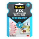 FITA DE MONTAGEM DUPLA FACE, TRANSPARENTE, 19MM X 5M, MAX 7 KG