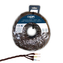 CABO PARALELO TÊXTIL TRANÇADO 3X2,5MM CASTANHO 25M