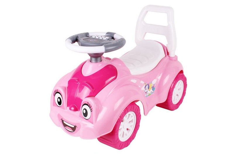 CARRO ANDADOR INFANTIL COM BUZINA ROSA