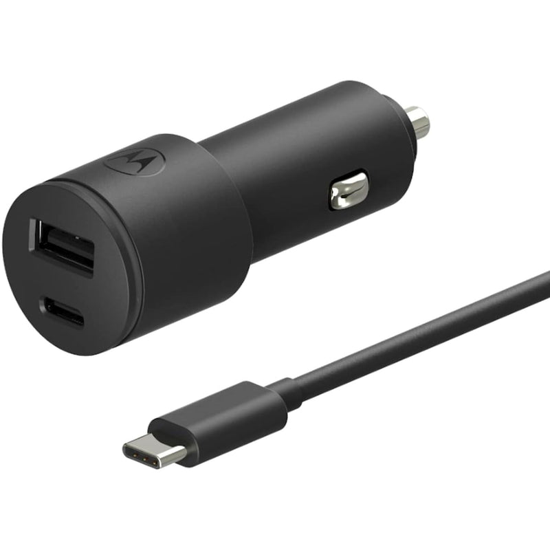 CARGADOR MOTOROLA COCHE 1XUSB A+C 45W+CABLE USB C