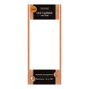 VELA DE CERA LED, COM TOPO CURVO, COR CREME, Ø7,5 X 17 CM