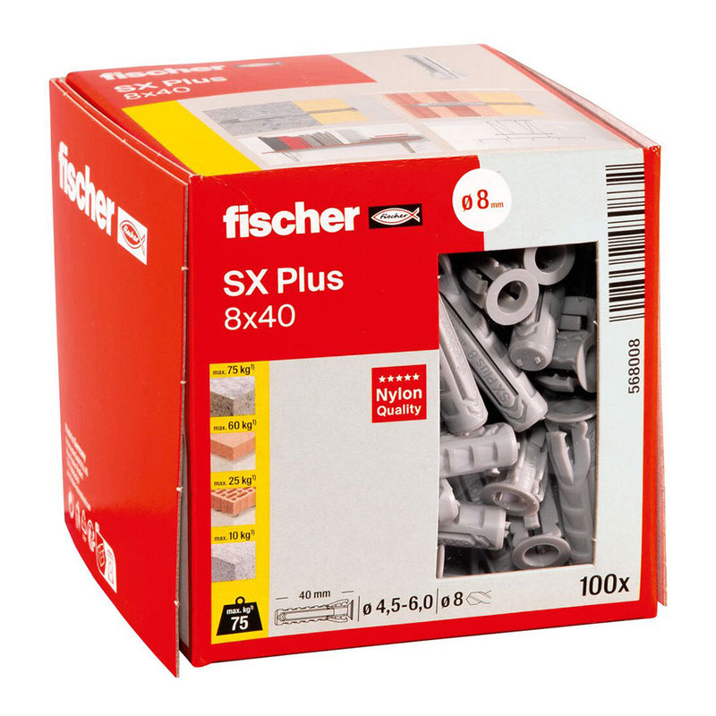 BUCHA FISCHER SX PLUS Ø8X40MM 100UDS. N8 568008