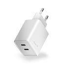 CARREGADOR HUNE ECO DUAL 45W BRANCO