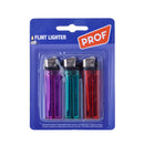 PACK 3 UNI. ISQUEIRO TRANSPARENTE CORES SORTIDAS