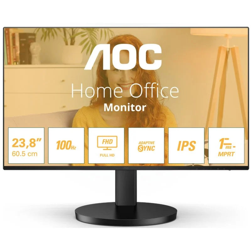 AOC 24B3HA2 monitor de ecrã 60,5 cm (23.8") 1920 x 1080 pixels F