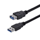 StarTech.com USB3SEXT1MBK cabo USB 1 m USB 3.2 Gen 1 (3.1 Gen 1)
