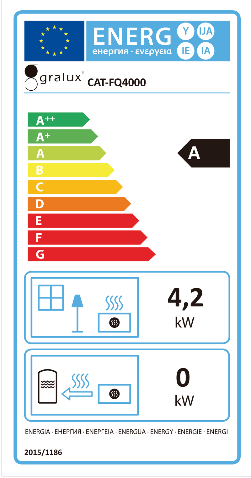 AQUECEDOR CHAMA AZUL GRALUX - FQ 4000 PT