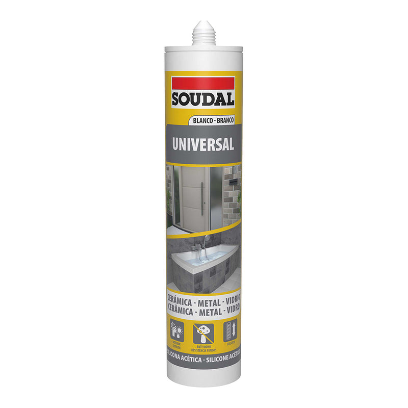 SILICONE UNIVERSAL BRANCO 280ML 103184 SOUDAL