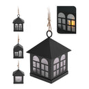LANTERNA DECORATIVA LED PRETO 6X8CM