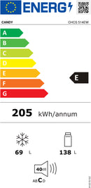 FRIGORÍFICO COMBINADO CANDY CHCS514EW 151X55